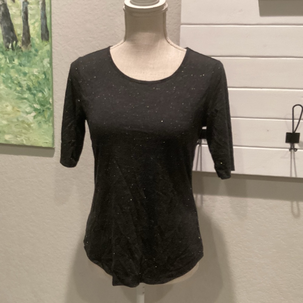 Apt. 9 Black Long Sleeve Women's Top - Picture 1 of 5